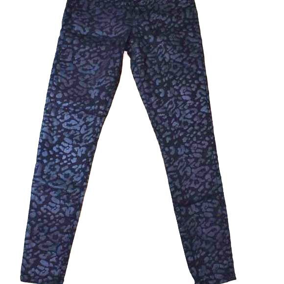 Joe’s Jeans The Charlie High Rise Skinny Jeans Black Cheetah Print Size 25 - Picture 4 of 11